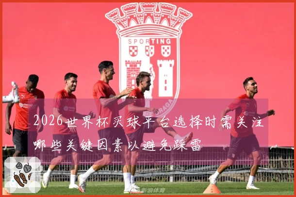 2026世界杯买球平台选择时需关注哪些关键因素以避免踩雷
